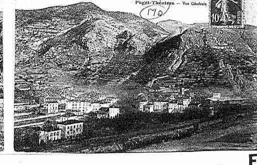 Ville de PUGETTHENIERS Carte postale ancienne