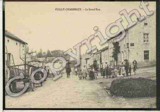 Ville de PUILLYETCHARBEAUX Carte postale ancienne