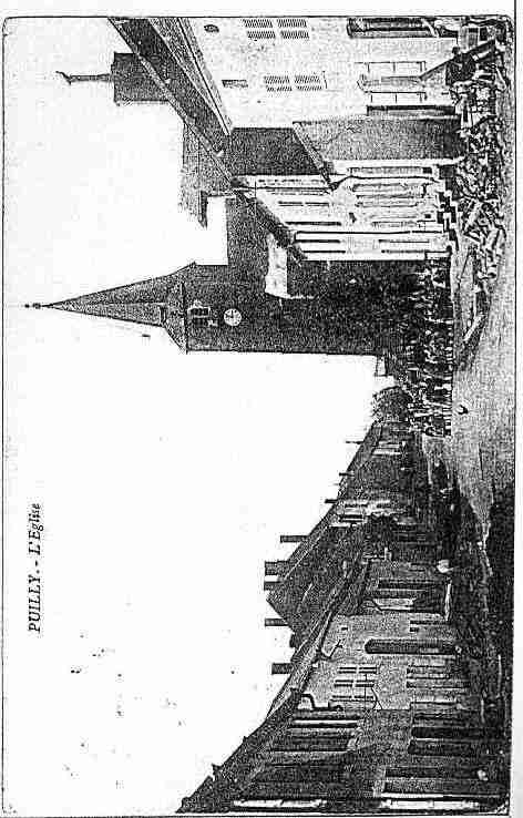 Ville de PUILLYETCHARBEAUX Carte postale ancienne