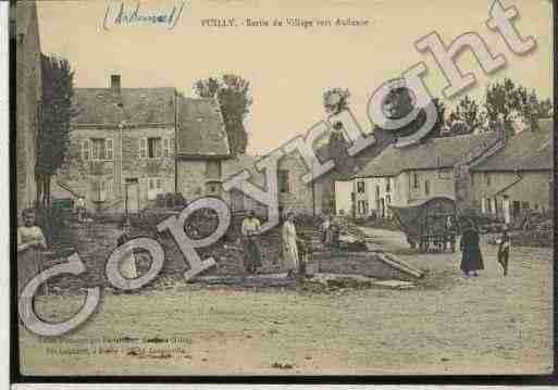 Ville de PUILLYETCHARBEAUX Carte postale ancienne