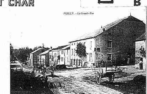 Ville de PUILLYETCHARBEAUX Carte postale ancienne