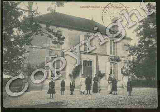 Ville de RADONVILLIERS Carte postale ancienne