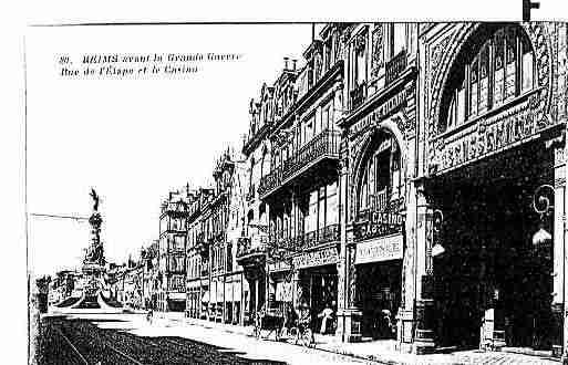 Ville de REIMS Carte postale ancienne