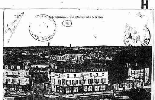 Ville de RENNES Carte postale ancienne