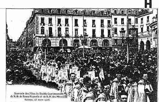 Ville de RENNES Carte postale ancienne