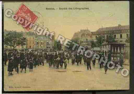 Ville de RENNES Carte postale ancienne