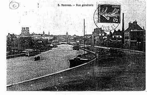 Ville de RENNES Carte postale ancienne