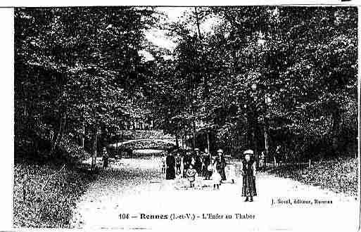 Ville de RENNES Carte postale ancienne