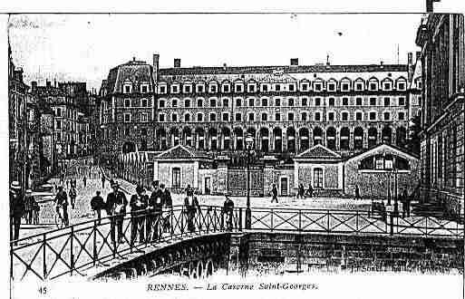 Ville de RENNES Carte postale ancienne