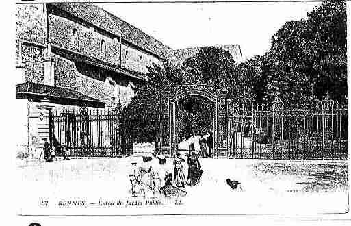 Ville de RENNES Carte postale ancienne