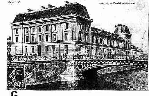 Ville de RENNES Carte postale ancienne