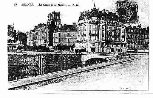 Ville de RENNES Carte postale ancienne