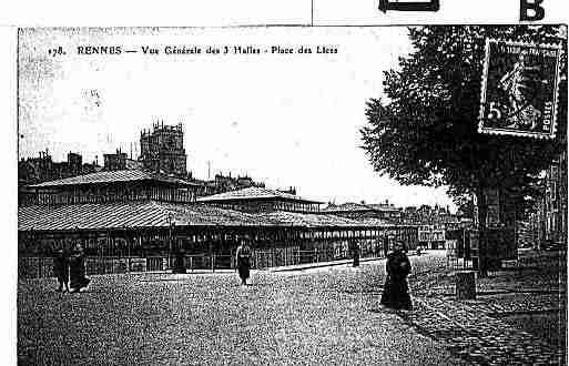 Ville de RENNES Carte postale ancienne