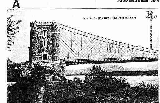 Ville de ROCHEMAURE Carte postale ancienne