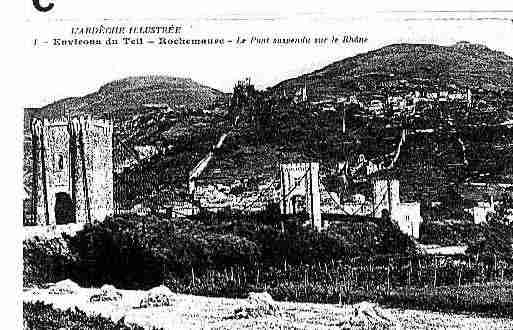 Ville de ROCHEMAURE Carte postale ancienne