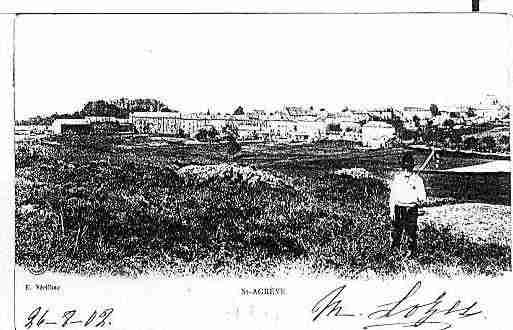 Ville de SAINTAGREVE Carte postale ancienne