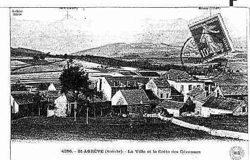 Ville de SAINTAGREVE Carte postale ancienne