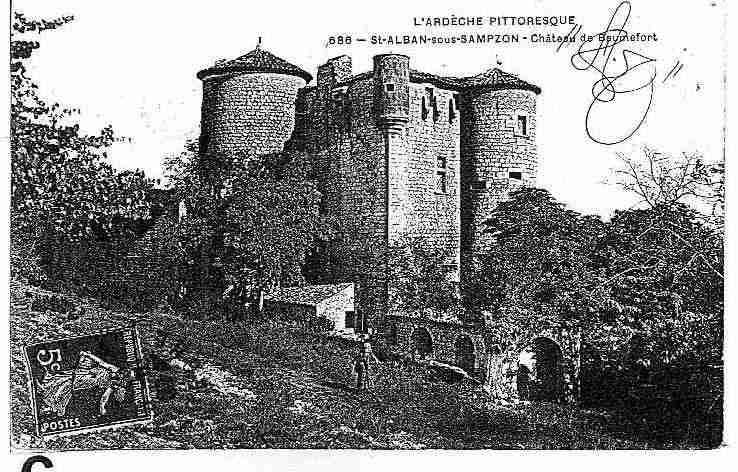 Ville de SAINTALBANAURIOLLES Carte postale ancienne