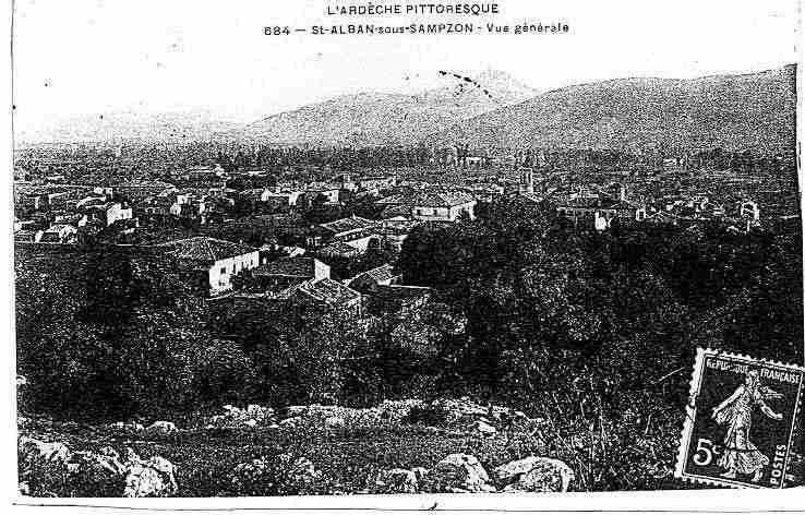 Ville de SAINTALBANAURIOLLES Carte postale ancienne Ville de SAINTALBANAURIOLLES Carte postale ancienne
