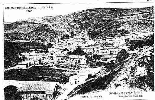 Ville de SAINTCIRGUESENMONTAGNE Carte postale ancienne