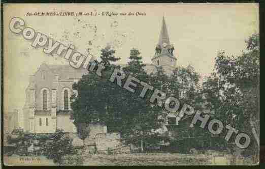 Ville de SAINTEGEMMESSURLOIRE Carte postale ancienne