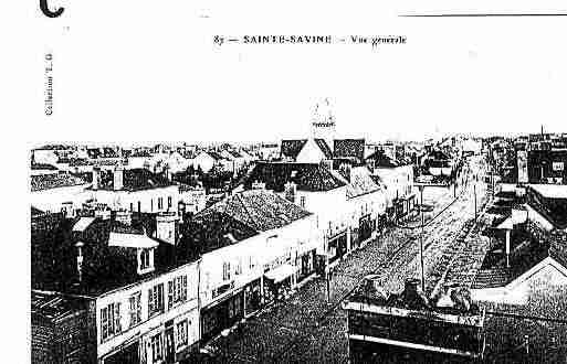 Ville de SAINTESAVINE Carte postale ancienne