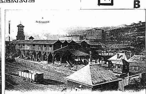 Ville de SAINTETIENNE Carte postale ancienne