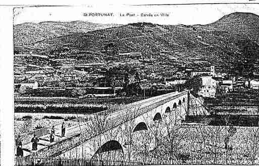 Ville de SAINTFORTUNATSUREYRIEUX Carte postale ancienne