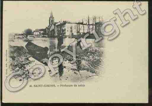 Ville de SAINTGIRONS Carte postale ancienne