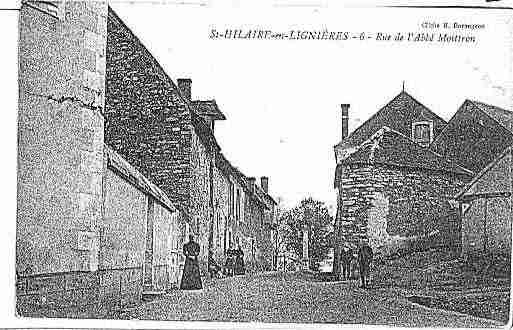 Ville de SAINTHILAIREENLIGNIERES Carte postale ancienne