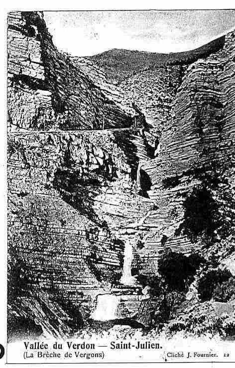 Ville de SAINTJULIENDUVERDON Carte postale ancienne