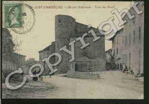 Ville de SAINTJUSTD\\\'ARDECHE Carte postale ancienne