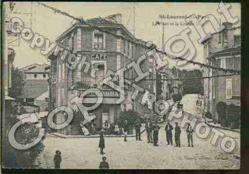 Ville de SAINTLAURENTDUPAPE Carte postale ancienne