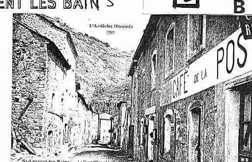 Ville de SAINTLAURENTLESBAINS Carte postale ancienne