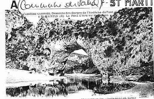 Ville de SAINTMARTIND\'ARDECHE Carte postale ancienne