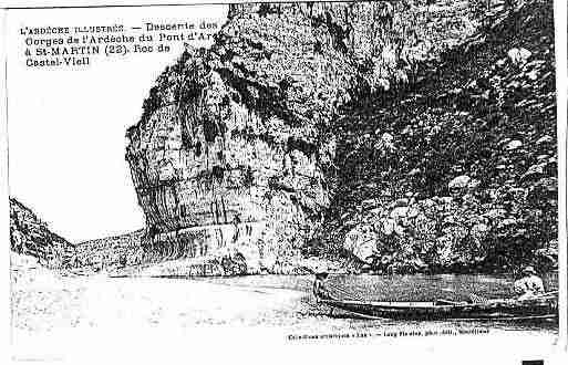 Ville de SAINTMARTIND\'ARDECHE Carte postale ancienne