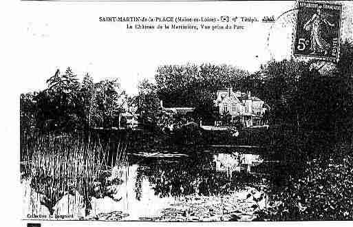 Ville de SAINTMARTINDELAPLACE Carte postale ancienne