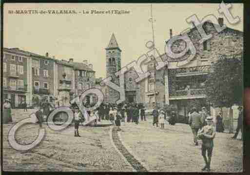 Ville de SAINTMARTINDEVALAMAS Carte postale ancienne