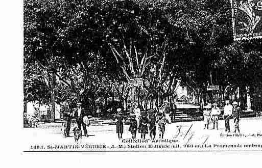 Ville de SAINTMARTINVESUBIE Carte postale ancienne