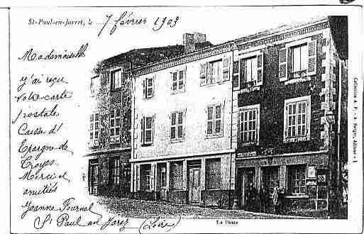 Ville de SAINTPAULENJAREZ Carte postale ancienne Ville de SAINTPAULENJAREZ Carte postale ancienne