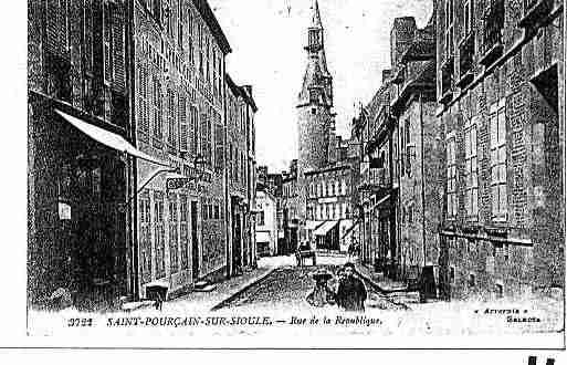 Ville de SAINTPOURCAINSURSIOULE Carte postale ancienne