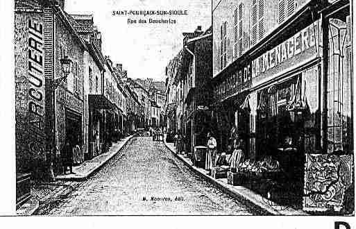 Ville de SAINTPOURCAINSURSIOULE Carte postale ancienne