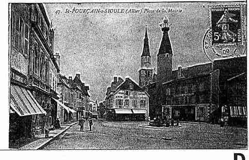 Ville de SAINTPOURCAINSURSIOULE Carte postale ancienne