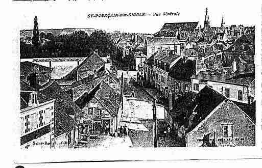 Ville de SAINTPOURCAINSURSIOULE Carte postale ancienne