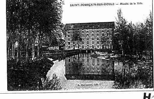 Ville de SAINTPOURCAINSURSIOULE Carte postale ancienne