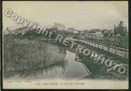 Ville de SAINTRAPHAEL Carte postale ancienne