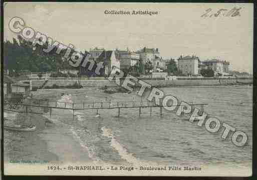 Ville de SAINTRAPHAEL Carte postale ancienne