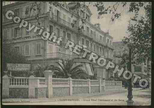 Ville de SAINTRAPHAEL Carte postale ancienne