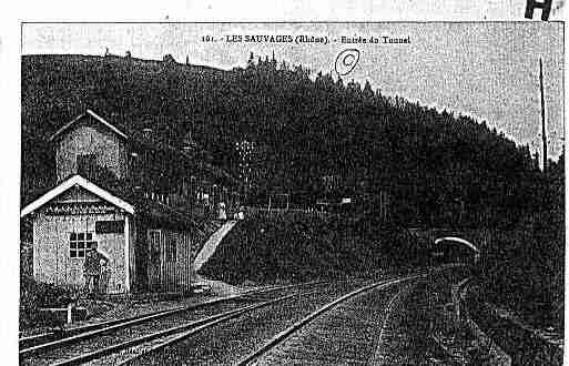 Ville de SAUVAGES(LES) Carte postale ancienne