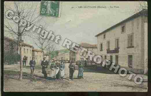 Ville de SAUVAGES(LES) Carte postale ancienne